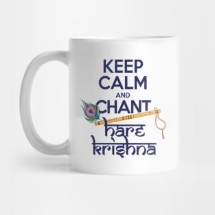 Keep Calm and Chant Hare Krishna Mantra Chanting Hinduism Mug